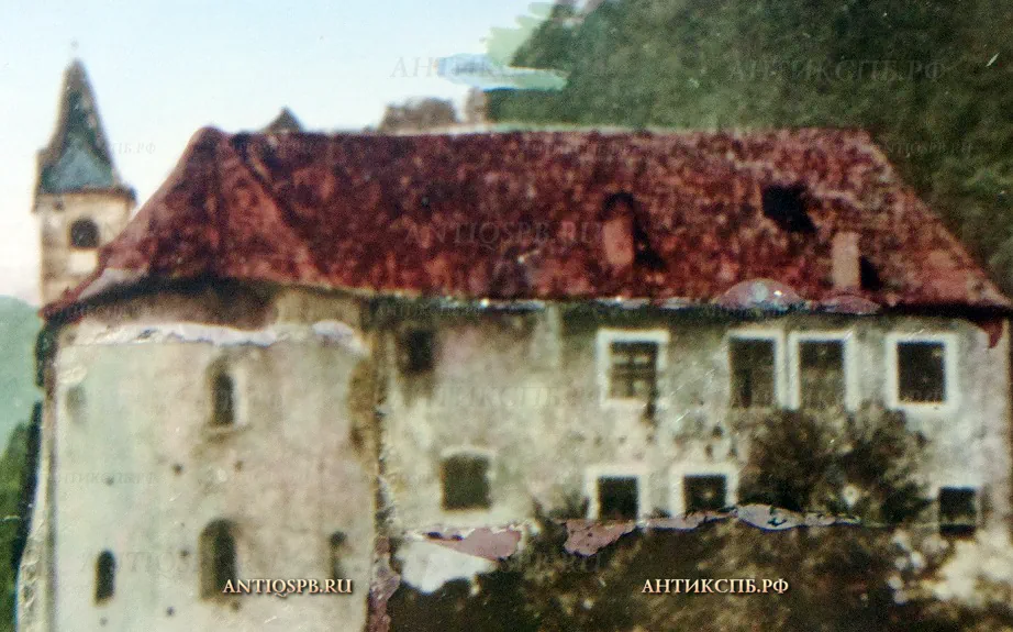 Картина старинная "Meran". Италия. Нач. ХХ века. №19907